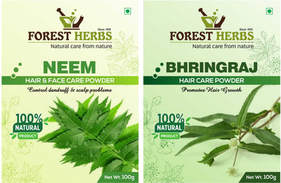 

Forest Herbs OrganicNeem & Bhringraj Powder 100% Natural(200 g)