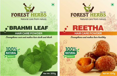 

Forest Herbs Organic Brahmi & Reetha Powder 100% Natural(200 g)