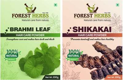 

Forest Herbs Organic Brahmi & Shikakai Powder 100% Natural(200 g)