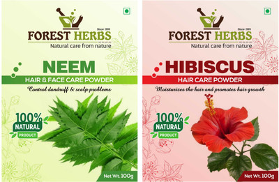 

Forest Herbs Organic Neem & Hibiscus Powder 100% Natural(200 g)