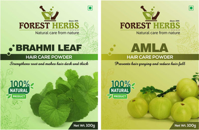 

Forest Herbs Organic Brahmi & Amla Powder 100% Natural(200 g)