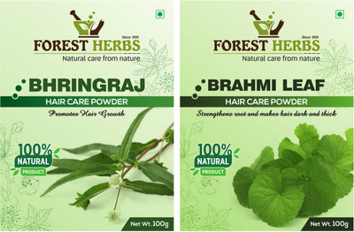 

Forest Herbs Organic Bhringraj & Brhami Powder 100% Natural(200 g)