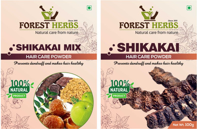 

Forest Herbs Organic Shikakai Mix & Shikakai Powder 100% Natural(200 g)