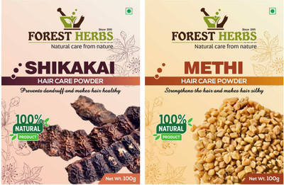 

Forest Herbs Organic Shikakai & Methi Powder 100% Natural(200 g)