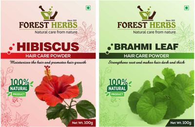 

Forest Herbs Organic Hibiscus & Brahmi Powder 100% Natural(200 g)