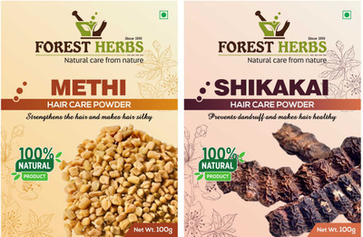 

Forest Herbs Organic Methi & Shikakai Powder 100% Natural(200 g)