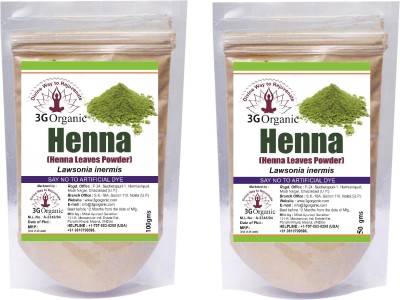 3G Organic Henna Powder Organic (Buy 100 Gms Get 50 Gms Free)(150 g)