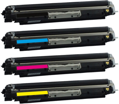 SPS 126A / CE310A / CE311A / CE312A / CE313A BLACK Black + Tri Color Combo Pack Ink Toner