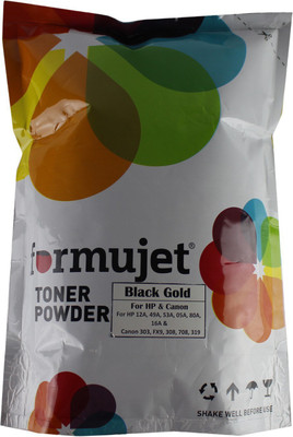 

Formujet Black Gold Toner Powder 1 Kg for Refilling Laserjet Toner Cartridge HP 12A (Q2612A), HP 15A, 49A, 53A, 05A, 80A, 55A, 42A, 51A, 96A, 16A, 82X, 43X, Canon 303 Single Color Ink Toner(Black)