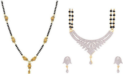Chrishan Alloy Gold-plated Multicolor Jewellery Set(Pack of 1)