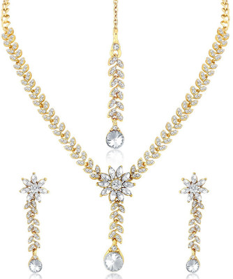 Sukkhi Alloy Gold-plated Gold Jewellery Set(Pack of 1)