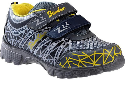 

Liberty Boys Velcro Running Shoes(Grey, Grey;yellow