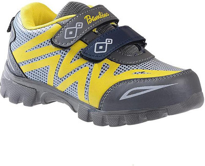 

Liberty Boys Velcro Running Shoes(Grey, Grey;yellow