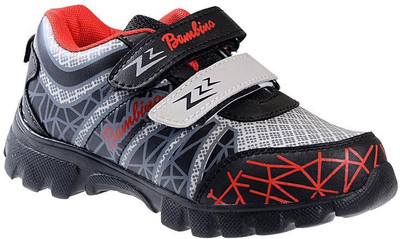 

Liberty Boys Velcro Running Shoes(Black, Black;red