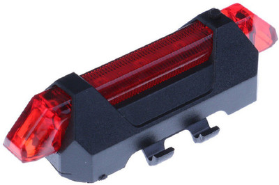 

VP STORES Bicycle LED USB Rechargeable Head Light and Tail Light, 7.5 * 3 * 2 cm, Multicolor LED Rear Break Light(Red, Black), Black;red