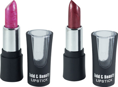 

Benny Bold & Beauty Frosted Lipsticks((Maroon Copper & Fuchsia Pink))