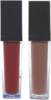 

Gabbu FASHIONABLE MATTE LIPSTICK(LIGHT BROWN, MEDIUM RED)