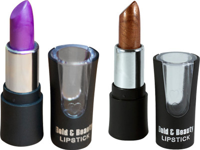 

Benny Bold & Beauty Frosted Lipsticks((Golden Brown & Purple Mania)-810-812)
