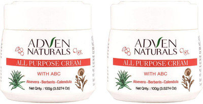 

Adven Naturals All Purpose Cream With Aloevera, Berberies And Calendula, Which Suits Every Type Of Skin In All Weather Conditions 100 G (Pack Of 2)(100 g)
