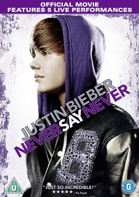 

justin bieber never say never dvd , region 2(DVD English)