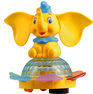 

ToyzIsland Exclusive High Quality ELEPHANT WIH 3D LED LIGHT DANCING MUSIC AND ROTATION(Multicolor)