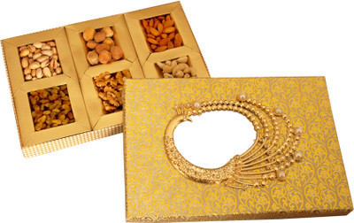 

Innovative Diwali Golden Peacock Gift Box Assorted Nuts(450 g, Box)