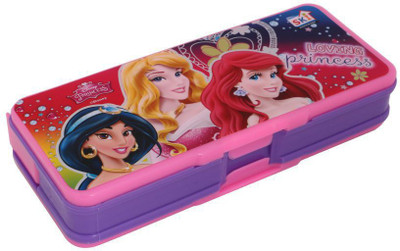 

SGD SKI Disney Princess Themed Art Plastic Pencil Box(Set of 1, Multicolor)