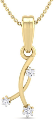Perrian 0.06Ct Fine Natural Diamond Studded Designer Pendant For Women In | G H Color, SI Clarity 18kt Yellow Gold Pendant Perrian Pendants Lockets