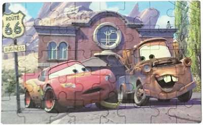 

Happy GiftMart Fun Disney Cars 40 Pieces Wooden Jigsaw Puzzle Multicolor Cartoon Puzzle for Kids 22.3 cm x 13.6 cm(40 Pieces)