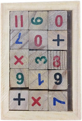 

Babysid Collections Math and Alphabets Learning Wooden Puzzle Small Size : 11.5 x 8 cm(16 Pieces)