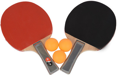 

Arrowmax TABLE TENNIS RACKET SET (BAG)WITH 3 BALLS BY ONE SHOT RETAIL Multicolor Table Tennis Racquet(500 g)