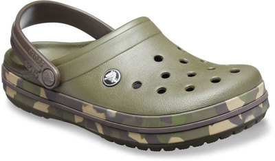 

Crocs Men Dark Camo Green/Espresso Clogs