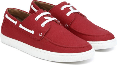 Bata Leisure Boat Shoes For Men(Red , 10 UK/India)