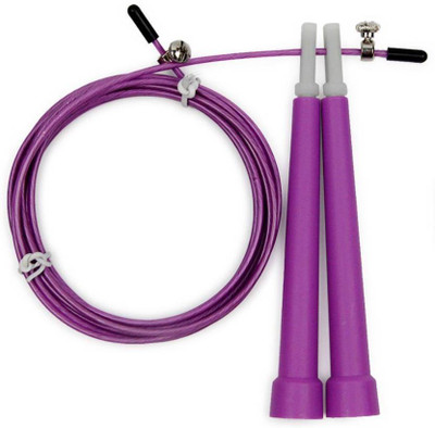 

FITGURU jump Rope for Exercise & Fitness, Ideal for Men & Woman, Speed Skipping Rope(Purple, Length: 300 inch)