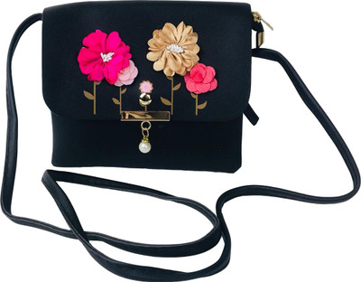 

Lelys Women Casual Blue PU Sling Bag
