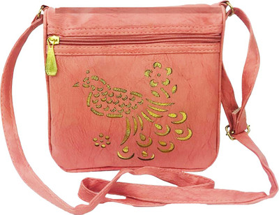 

Lelys Women Casual Orange PU Sling Bag