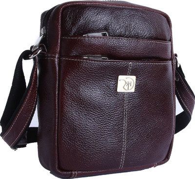 

Rome Hunters Men & Women Casual, Sports Brown Genuine Leather Sling Bag