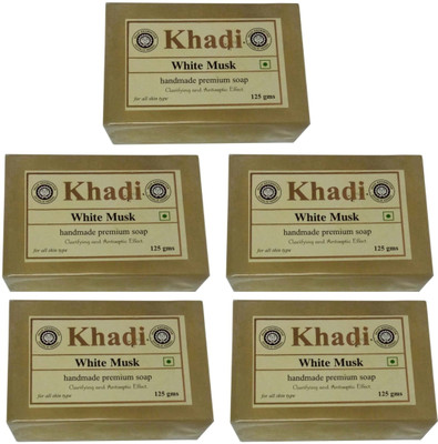 

Khadi White Musk Soap (Pack of 5)(625 g, Pack of 5)