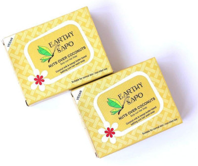 

Earthy Sapo Nuts Over Coconuts - Body Cum Hair Soap (coconut milk)- set of 2(0 g)