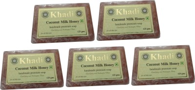 KHADI Coconut Milk Honey Soap (Pack of 5)(5 x 125 g)