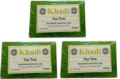

Khadi Tea Tree Soap (Pack of 3 )(375 g, Pack of 3)