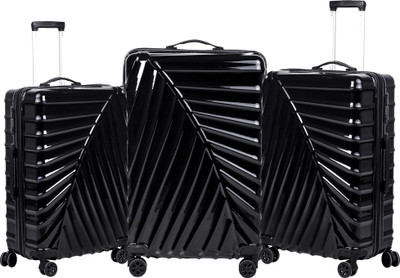 

Carry Trip | Hard-Side| Luggage Set of 3| Trolley|Travel|Tourist Bags (55, 65 & 75 Cm) Check-in Luggage -  inch Check-in Luggage -  inch(Black