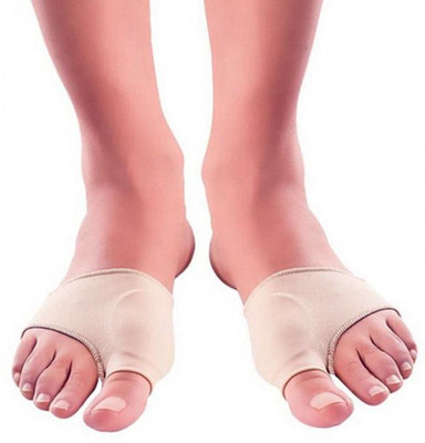 

AlexVyan 1 Pair Silicone Foot Gel Thumb Big Toe Bone Support Pain Relief Thumb Support (, Skin, Brown