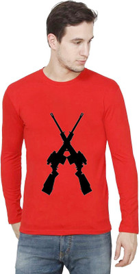 BRITISH TERMINAL Graphic Print Men Round Neck Red T-Shirt