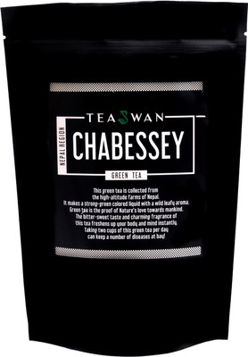 TeaSwan Chabessey Green Tea,100gm Unflavoured Green Tea(100 g, Vacuum Pack)
