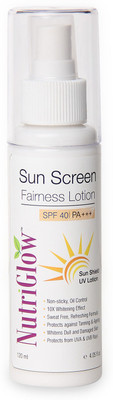 

NutriGlow Set of Sun Screen Fairness lotion(120 ml)