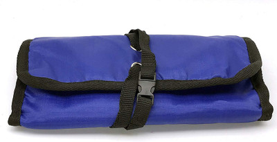 

House of Quirk Roll-up Canvas Electronics Organizer (Blue)(Blue)