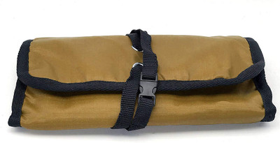 

House of Quirk Roll-up Canvas Electronics Organizer (Brown)(Brown)