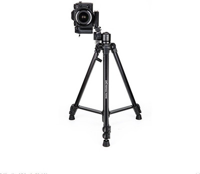 

FKU Professional Camera Tripod with Rocker Arm Carry Bag for DSLR Camera Camcorder Tripod Kit(Black, Supports Up to 3000)