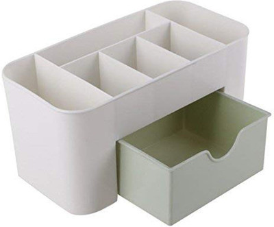

maruti sales multipurpose of cosmetic organizer / office storage stand multi Vanity Box(White)